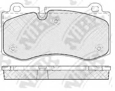 Колодки тормозные дисковые передний для JEEP GRAND CHEROKEE(WH,WK) / MERCEDES CLS(C219), E(S211,W211), S(C216,W221), SL(R230) Колодки тормозные дисковые передний для JEEP GRAND CHEROKEE(WH,WK) / MERCEDES CLS(C219), E(S211,W211), S(C216,W221), SL(R230) <b>NiBK PN0453</b> - изображение