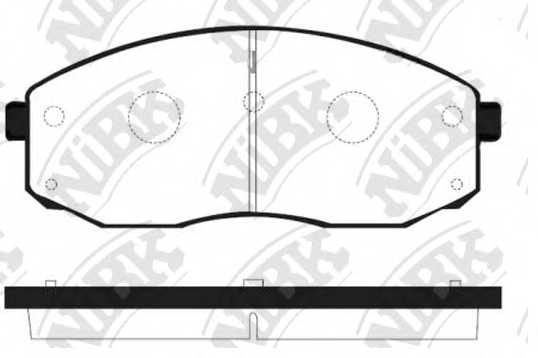 Колодки тормозные дисковые передний <b>NiBK PN0601</b> - изображение