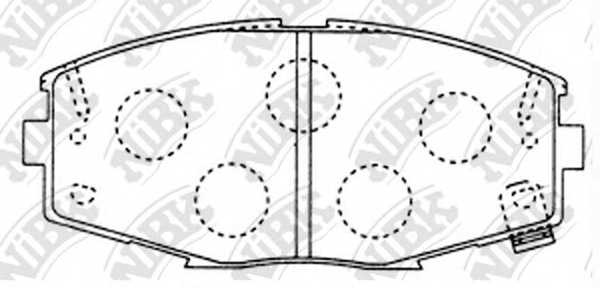 Колодки тормозные дисковые передний <b>NiBK PN1141</b> - изображение Колодки тормозные дисковые передний <b>NiBK PN1141</b> - изображение