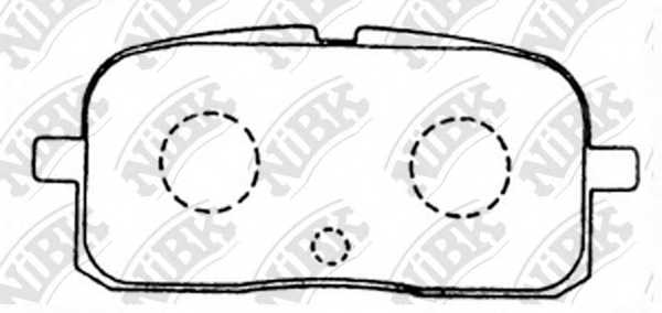 Колодки тормозные дисковые задний для TOYOTA COROLLA(#E9#), PASEO(EL44#,EL54), SERA(EXY1#), STARLET(#P8#) <b>NiBK PN1178</b> - изображение