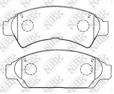 Колодки тормозные дисковые передний <b>NiBK PN1259</b> - изображение Колодки тормозные дисковые передний <b>NiBK PN1259</b> - изображение