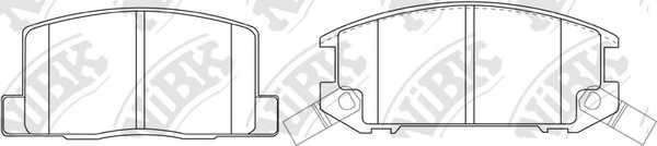 Колодки тормозные дисковые задний для TOYOTA MR(AW1#,SW2#,ZZW3#) <b>NiBK PN1276</b> - изображение