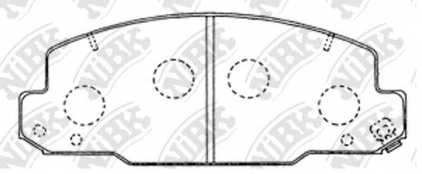 Колодки тормозные дисковые передний <b>NiBK PN1330</b> - изображение