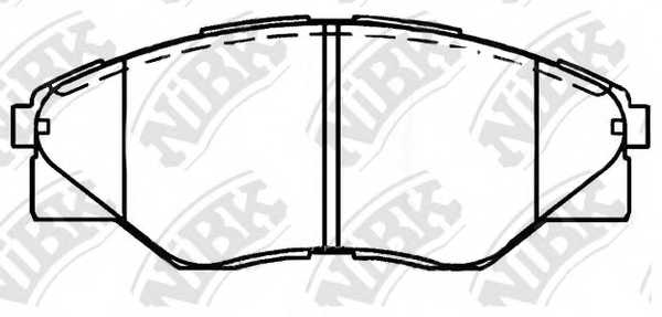 Колодки тормозные дисковые передний для TOYOTA HILUX(GGN#,KUN#,LAN#,TGN#) <b>NiBK PN1802</b> - изображение
