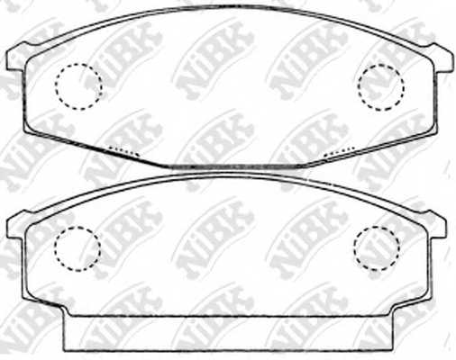 Колодки тормозные дисковые передний <b>NiBK PN2078</b> - изображение