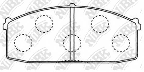 Колодки тормозные дисковые передний <b>NiBK PN2104</b> - изображение Колодки тормозные дисковые передний <b>NiBK PN2104</b> - изображение