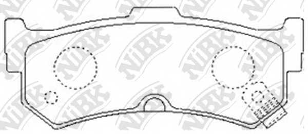 Колодки тормозные дисковые задний <b>NiBK PN2277</b> - изображение Колодки тормозные дисковые задний <b>NiBK PN2277</b> - изображение