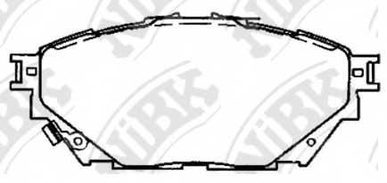 Колодки тормозные дисковые передний <b>NiBK PN23001</b> - изображение Колодки тормозные дисковые передний <b>NiBK PN23001</b> - изображение