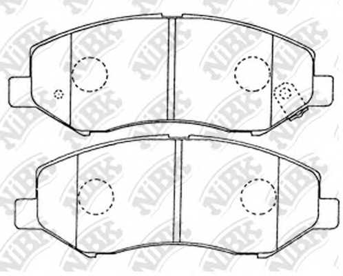 Колодки тормозные дисковые передний <b>NiBK PN2317</b> - изображение