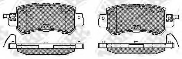 Колодки тормозные дисковые задний для MAZDA CX-5(GH,KE) <b>NiBK PN25001</b> - изображение