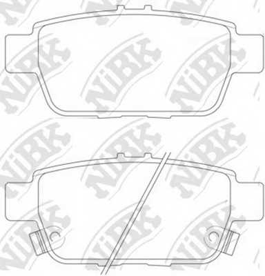 Колодки тормозные дисковые задний для HONDA RIDGELINE <b>NiBK PN28004</b> - изображение