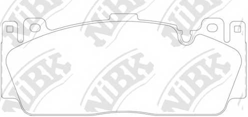 Колодки тормозные дисковые передний для BMW 5(F10,F18), 6(F06,F12,F13) <b>NiBK PN32001</b> - изображение