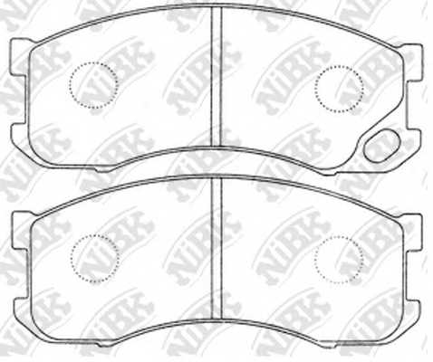 Колодки тормозные дисковые передний <b>NiBK PN3346</b> - изображение