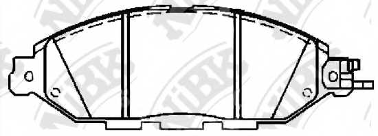 Колодки тормозные дисковые передний <b>NiBK PN50001</b> - изображение