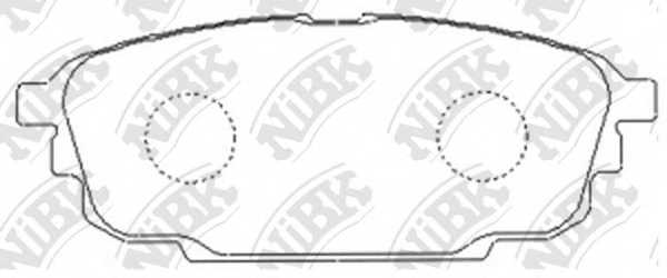 Колодки тормозные дисковые задний <b>NiBK PN5476</b> - изображение