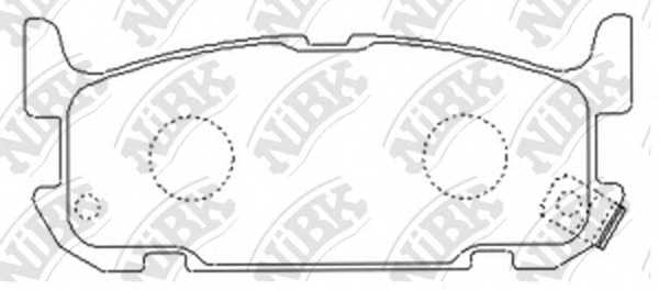 Колодки тормозные дисковые задний для MAZDA MX-5(NB) <b>NiBK PN5487</b> - изображение