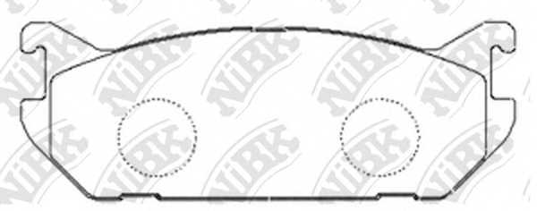 Колодки тормозные дисковые передний <b>NiBK PN9182</b> - изображение Колодки тормозные дисковые передний <b>NiBK PN9182</b> - изображение