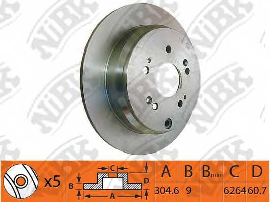 Тормозной диск NiBK RN1259 - изображение
