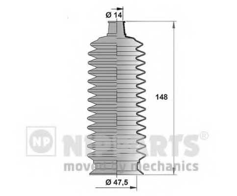 Комплект пылника рулевого управления NIPPARTS J2842010 - изображение