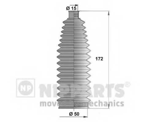 Комплект пылника рулевого управления NIPPARTS J2842023 - изображение