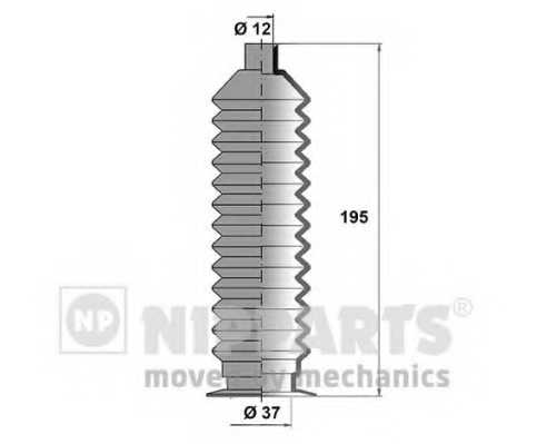 Комплект пылника рулевого управления NIPPARTS J2847003 - изображение