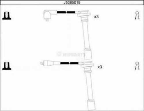 Комплект проводов зажигания NIPPARTS J5385019 - изображение