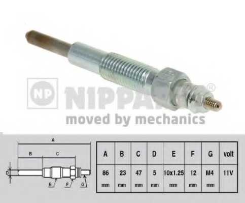 Свеча накаливания NIPPARTS J5710301 - изображение