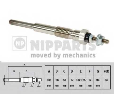 Свеча накаливания NIPPARTS J5712012 - изображение