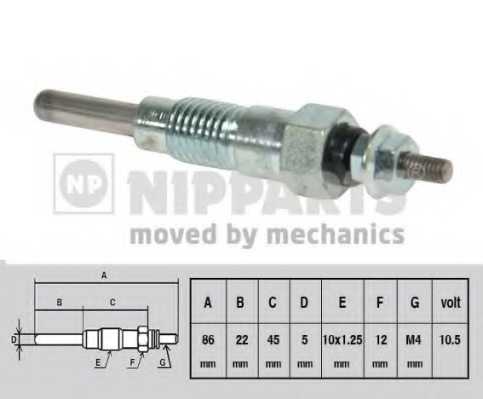 Свеча накаливания NIPPARTS J5713000 - изображение