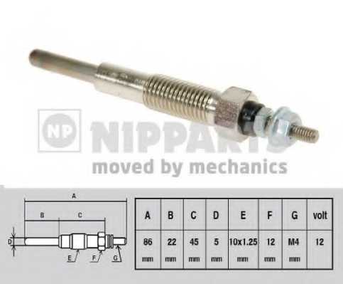 Свеча накаливания NIPPARTS J5713002 - изображение