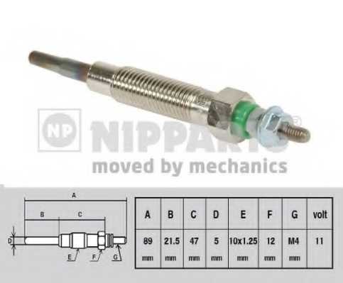 Свеча накаливания NIPPARTS J5715005 - изображение