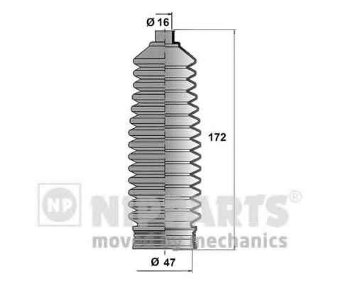 Комплект пылника рулевого управления NIPPARTS N2840514 - изображение