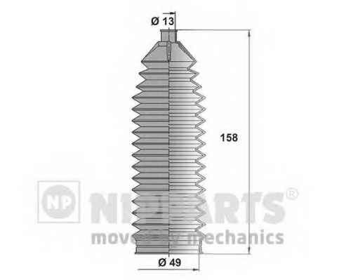 Комплект пылника рулевого управления NIPPARTS N2840905 - изображение