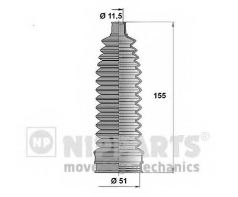 Комплект пылника рулевого управления NIPPARTS N2841035 - изображение