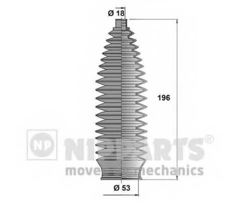 Комплект пылника рулевого управления NIPPARTS N2845007 - изображение