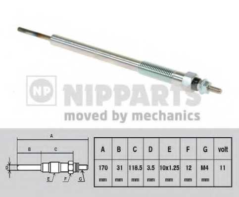 Свеча накаливания NIPPARTS N5715016 - изображение