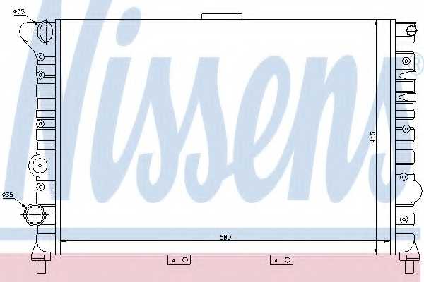 Радиатор охлаждения двигателя NISSENS 60038 - изображение
