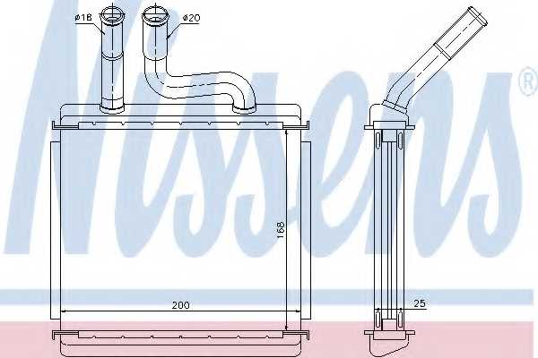 Радиатор отопления салона NISSENS 76507 - изображение