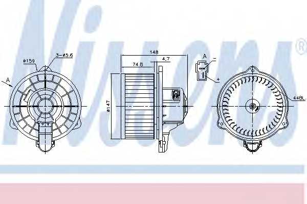 Вентилятор салона NISSENS 87161 - изображение