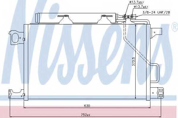 Конденсатор кондиционера NISSENS 940100 - изображение
