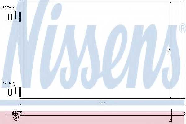 Конденсатор кондиционера NISSENS 940184 - изображение