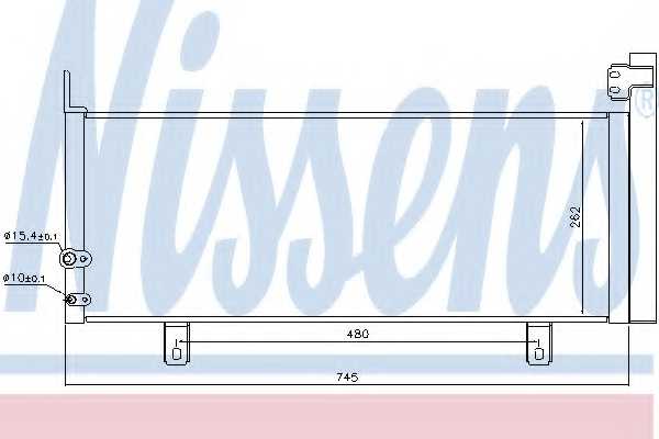 Конденсатор кондиционера NISSENS 940499 - изображение