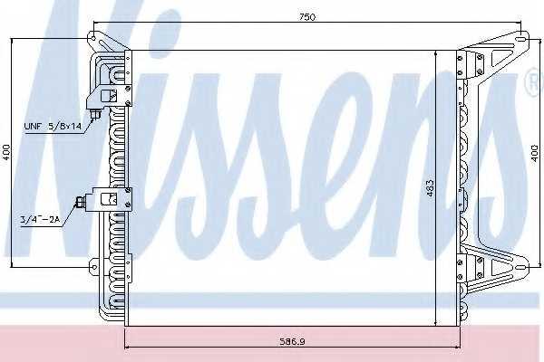 Конденсатор кондиционера NISSENS 94755 - изображение Конденсатор кондиционера NISSENS 94755 - изображение