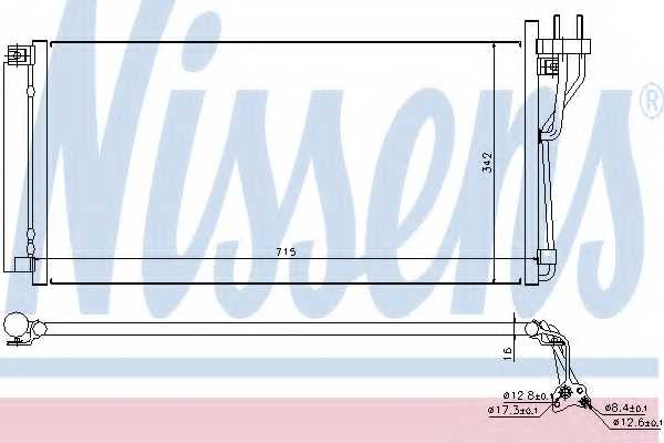 Конденсатор кондиционера NISSENS 94804 - изображение