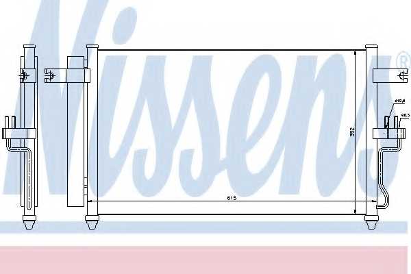 Конденсатор кондиционера NISSENS 94904 - изображение
