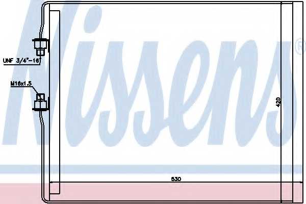 Конденсатор кондиционера NISSENS 94990 - изображение