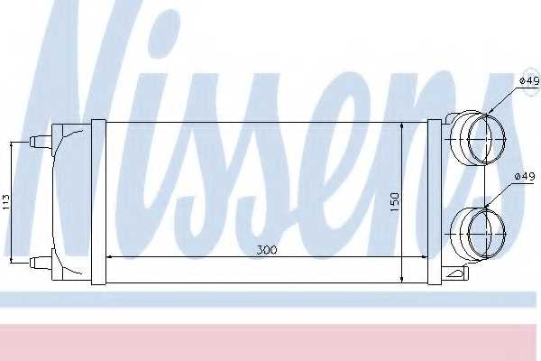 Интеркулер NISSENS 96718 - изображение