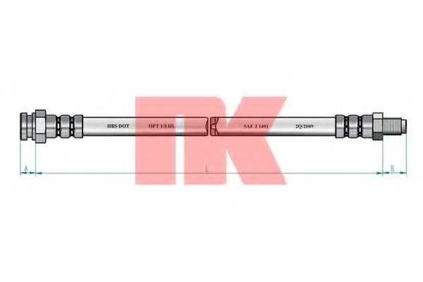 Шланг тормозной <b>NK 8523119</b> - изображение 1