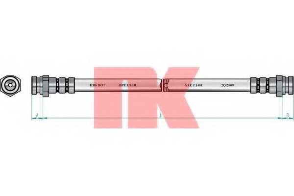 Тормозной шланг NK 853271 - изображение Тормозной шланг NK 853271 - изображение