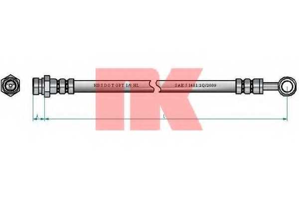 Тормозной шланг NK 853492 - изображение Тормозной шланг NK 853492 - изображение
